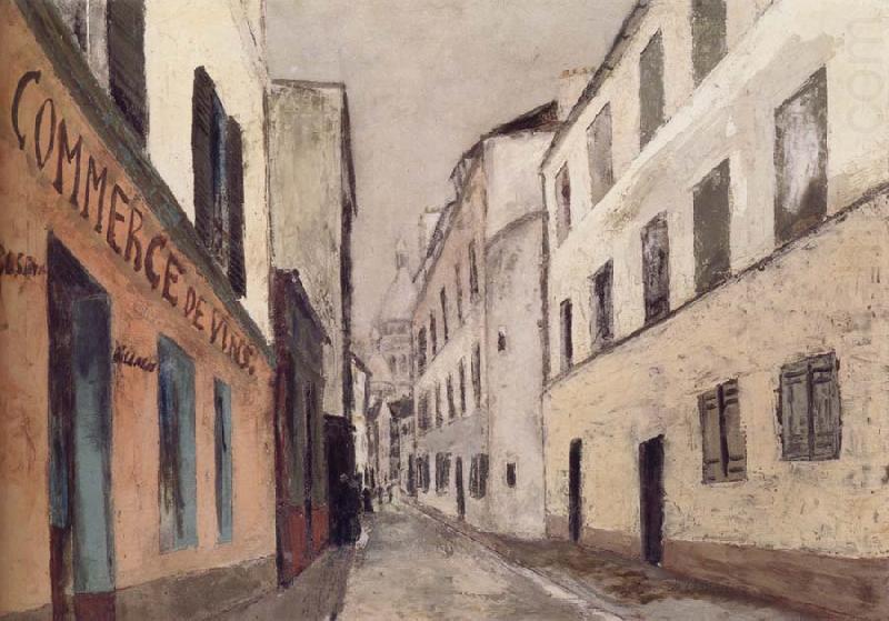 Maurice Utrillo Rue Saint-Rustique a Montmarter china oil painting image